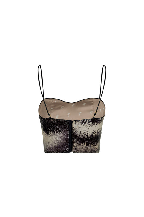 Baracoa Sequins Crop Top / Black